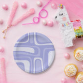 Palm Springs Abstrakter Pattern Lavendel Lila Pappteller (Party)