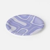 Palm Springs Abstrakter Pattern Lavendel Lila Pappteller (Schrägansicht)