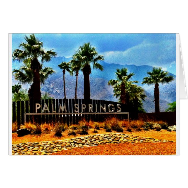 Palm Springs Art Card (Vorderseite (Horizontal))