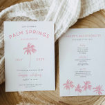 Palm Springs Bachelorette Einladung<br><div class="desc">Mit diesem Palm Springs Einladung Printable können Sie Ihr nächstes Bachelorette-Wochenende stilvoll feiern! Diese schicke und trendige Einladung lädt Ihre nächsten Freunde zu einem erlebnisreichen Sonnendeck ein. Mit seiner farbenfrohen Piazza Palm Springs und seinem eleganten Design wird diese Einladung Ihre Gäste beeindrucken und sie für Ihre Bachelorette begeistern. Und das...</div>