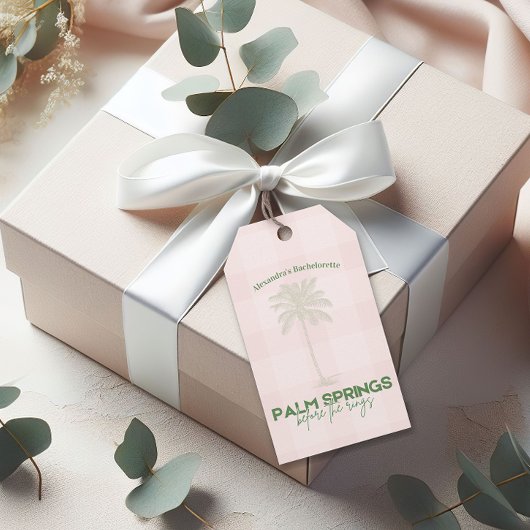Palm Springs Bachelorette Geschenkanhänger