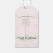 Palm Springs Bachelorette Geschenkanhänger (Vorderseite)