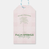 Palm Springs Bachelorette Geschenkanhänger (Rückseite)