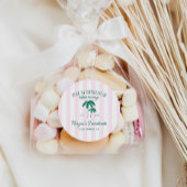 Palm Springs Bachelorette Runder Aufkleber