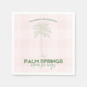 Palm Springs Bachelorette Serviette (Vorderseite)