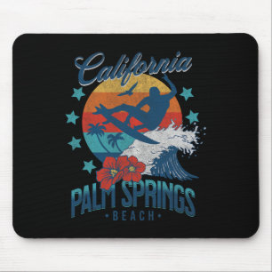 Palm Springs Beach Kalifornien Surfen Vintage Urla Mousepad