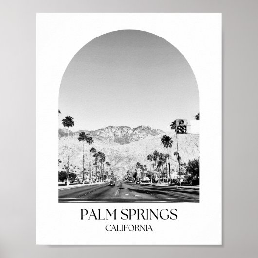 Palm Springs California Arch Foto Print Poster (Vorne)