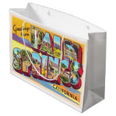 Palm Springs California CA Large Letter Postcard Große Geschenktüte (Rückseite Schrägansicht)