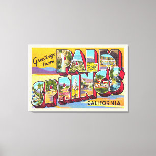 Palm Springs California CA Large Letter Postcard Leinwanddruck