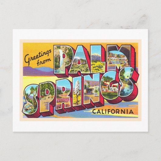 Palm Springs California CA Large Letter Postcard Postkarte (Vorderseite)