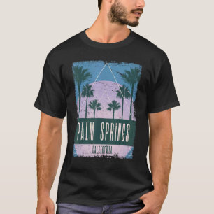 Palm Springs California CA Vintag Vaporwave Retro T-Shirt