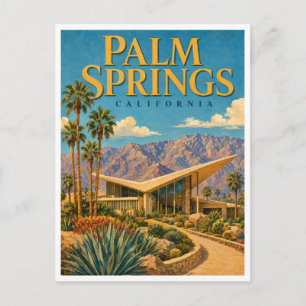 Palm Springs California Desert Palms GeoSaga Postkarte