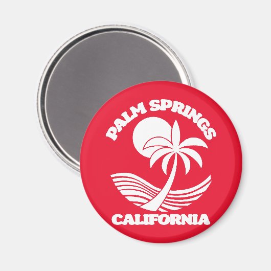 Palm Springs California Magnet (Vorderseite/Rückseite)
