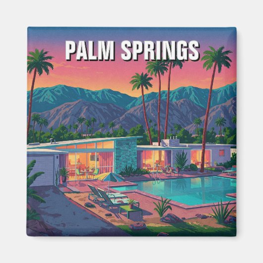 Palm Springs California Magnet (Vorne)