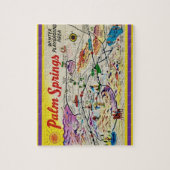 Palm Springs California Map Puzzle (Vertikal)