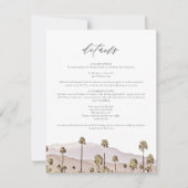 PALM SPRINGS - California Mountains Details Karte (Vorderseite)