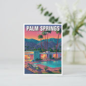 Palm Springs California Postkarte (Stehend Vorderseite)