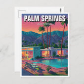 Palm Springs California Postkarte (Vorne/Hinten)