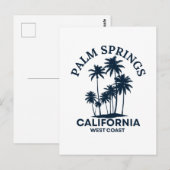 Palm Springs California Postkarte (Vorne/Hinten)