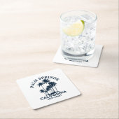 Palm Springs California Rechteckiger Pappuntersetzer (Vor Ort)