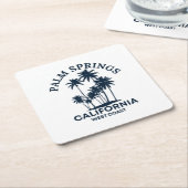 Palm Springs California Rechteckiger Pappuntersetzer (angewinkelt)