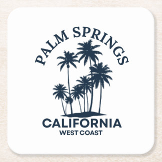 Palm Springs California Rechteckiger Pappuntersetzer