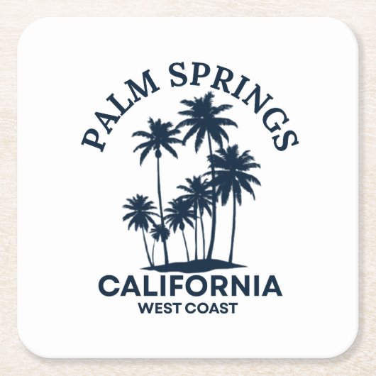Palm Springs California Rechteckiger Pappuntersetzer (Vorderseite)