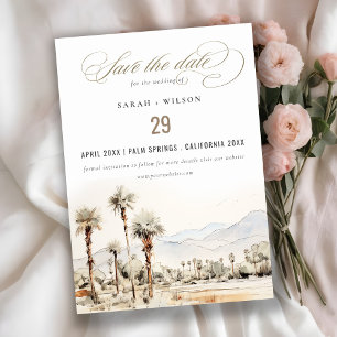 Palm Springs California Save The Date