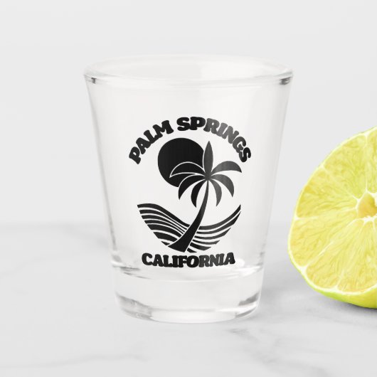 Palm Springs California Schnapsglas (Vorderseite)
