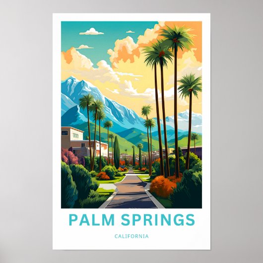 Palm Springs California Travel Print Poster (Vorne)