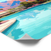 Palm Springs California USA Vintage Poster (Ecke)