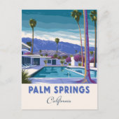 Palm Springs California Vintag Postkarte (Vorderseite)