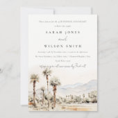 Palm Springs California Wedding Jubiläum Einladung (Vorderseite)