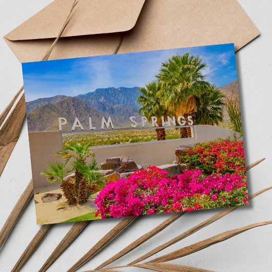 Palm Springs California Wedding Save the Date Ankündigungspostkarte