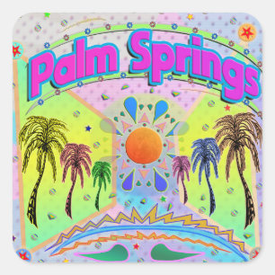 Palm Springs Calm Desire Aufkleber