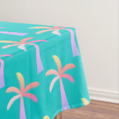 Palm Springs Caribbean Blue Tropical Palm Tree Tischdecke (Beispiel)