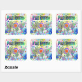 Palm Springs Deep Dream Sticker (Blatt)