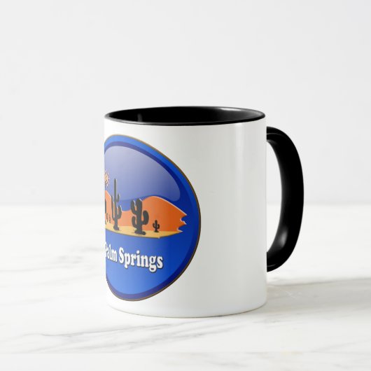 Palm Springs desert mug Tasse (VorderseiteRechts)