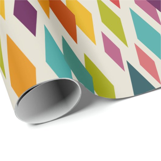 Palm Springs Diamonds Midjahrhundert Modernes Must Geschenkpapier (Rolleneckpunkt)