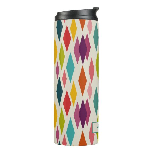 Palm Springs Diamonds Midjahrhundert Modernes Must Thermosbecher (Nach links gedreht)