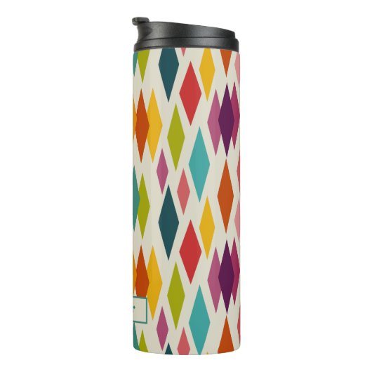 Palm Springs Diamonds Midjahrhundert Modernes Must Thermosbecher (Nach rechts gedreht)