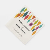 Palm Springs Diamonds Mitteljahrhundert Moderne Ho Serviette (Ecke)