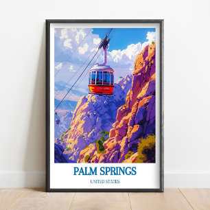Palm Springs Druck - Palm Springs Aerial Tramway Poster