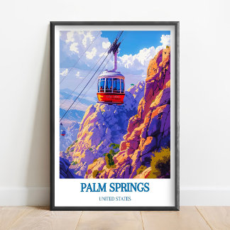 Palm Springs Druck - Palm Springs Aerial Tramway Poster