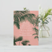 Palm Springs Empfang Card Begleitkarte (Stehend Vorderseite)