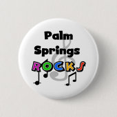 Palm Springs-Felsen Button (Vorderseite)