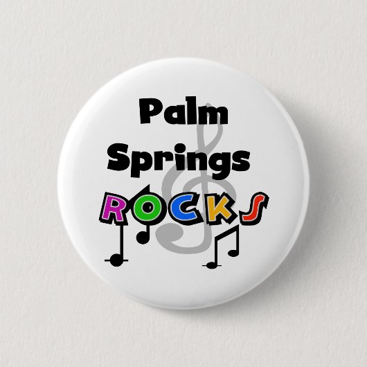 Palm Springs-Felsen Button (Vorderseite)