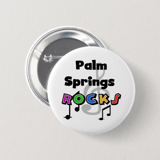 Palm Springs-Felsen Button (Vorne & Hinten)