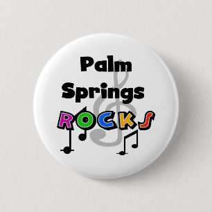Palm Springs-Felsen Button