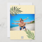 Palm Springs Foto Save the Date Einladung (Rückseite)